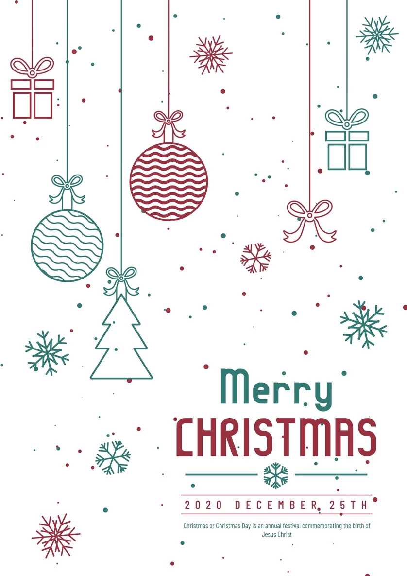 圣诞节圣诞树圣诞老人闪亮装饰电商促销折扣海报PSD模板AI素材【026】